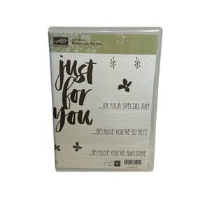 NIB Stampin’ Up! Sale-A-Bration Botanicals For You 9-Pcs Cling Stamp Set Crafts